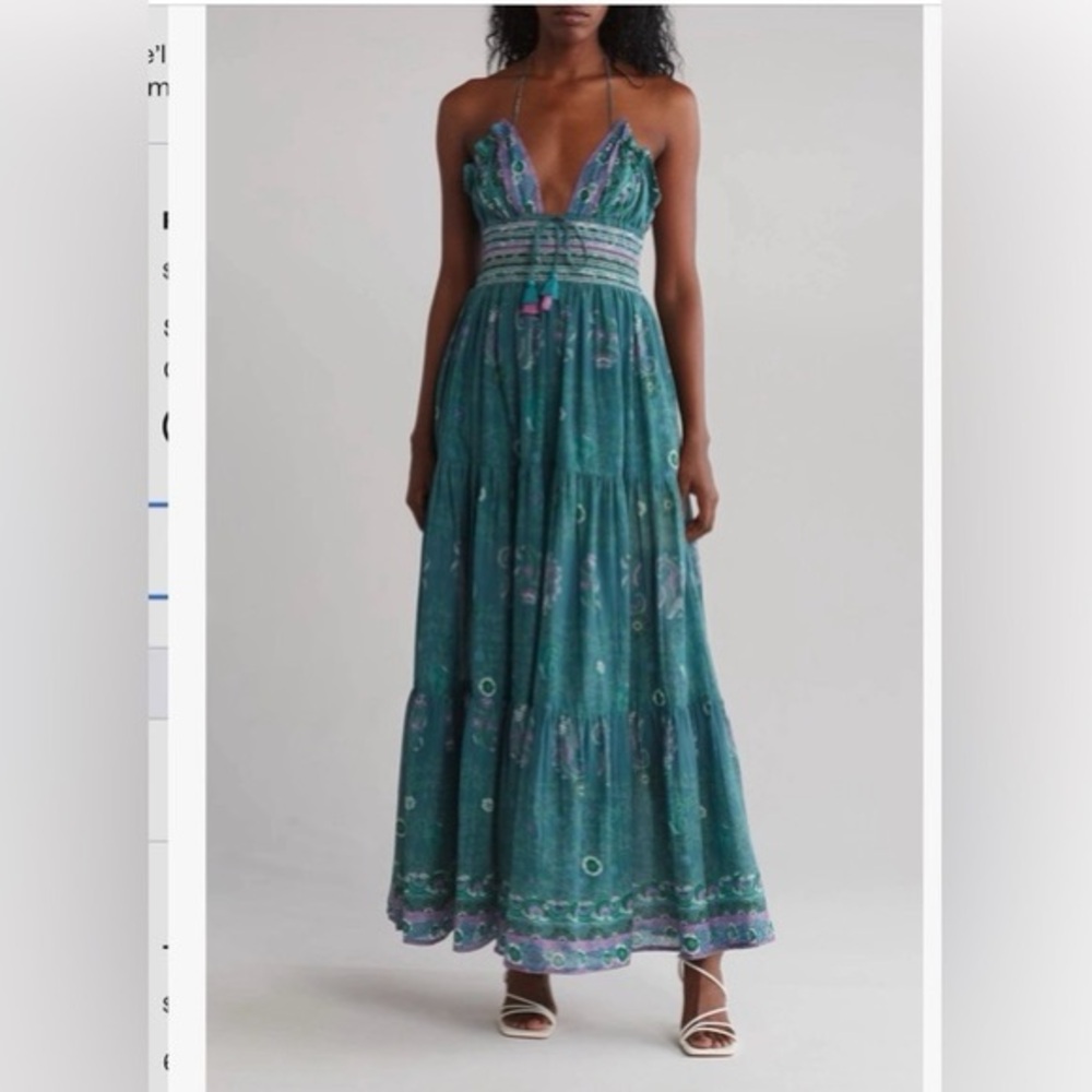 Teal and purple Maxi Dress